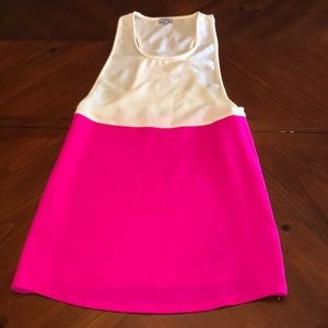 Pink and White Shift Tobi Dress